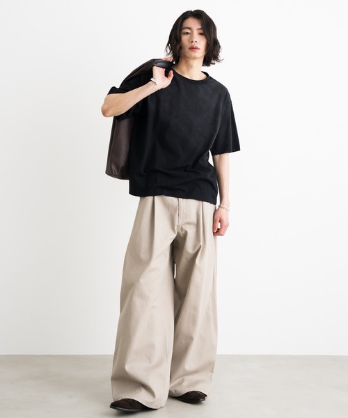 SINSS（シンス）の「Side deep tuck denim / サイドディープタックデニム（デニムパンツ・メンズ・ブラック/ベージュ・SMALL/X-SMALL/LARGE/MEDIUM）」の19枚目の写真