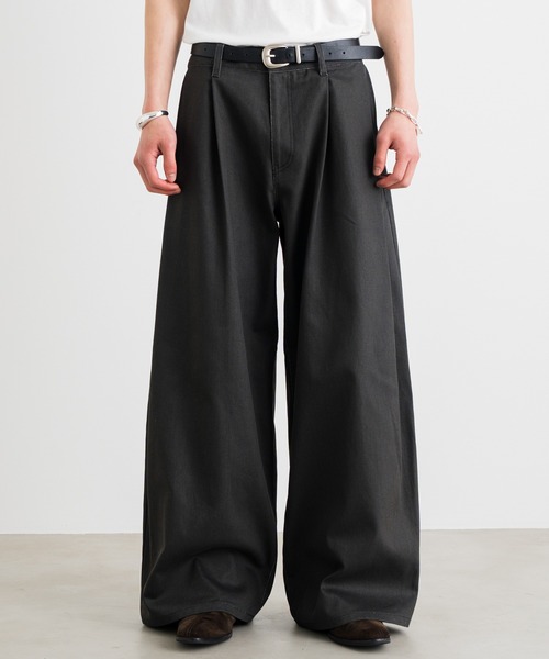 SINSS（シンス）の「Side deep tuck denim / サイドディープタックデニム（デニムパンツ・メンズ・ブラック/ベージュ・SMALL/X-SMALL/LARGE/MEDIUM）」の22枚目の写真