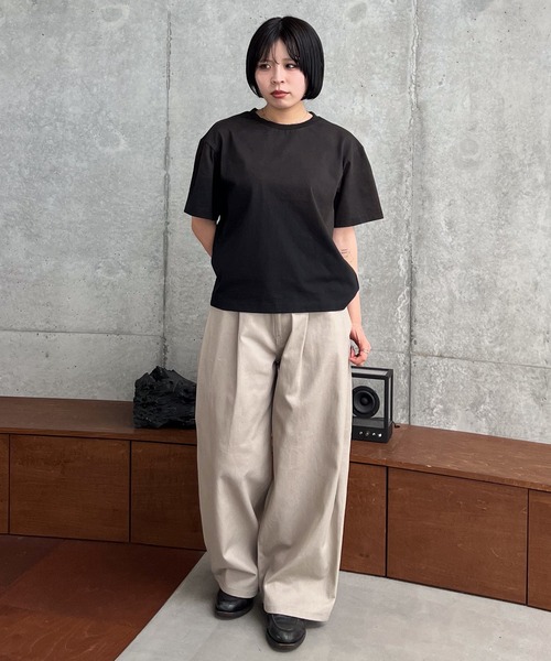 Side deep tuck denim / サイドディープタックデニム（デニムパンツ