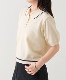 Kastane | 【一部店舗限定】B ブークレラインニットポロ(ポロシャツ)