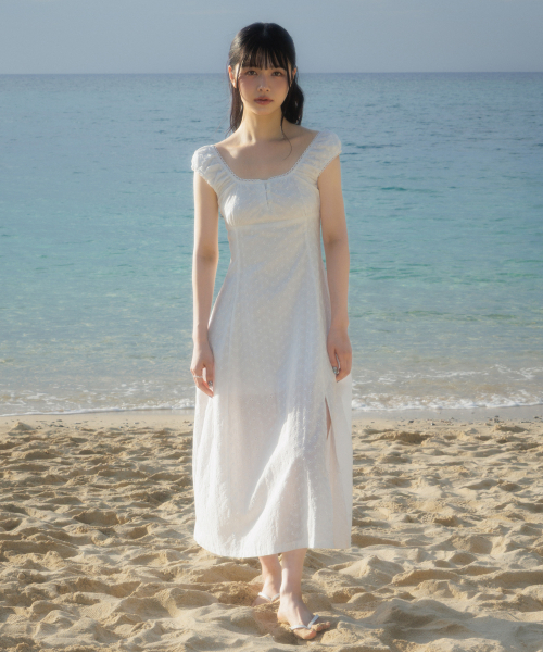 ROSEFRANTZ（ロゼフランツ）の「Floral Lace Slim Long Dress [Ivory]（ワンピース・レディース・アイボリー・OS）」の3枚目の写真