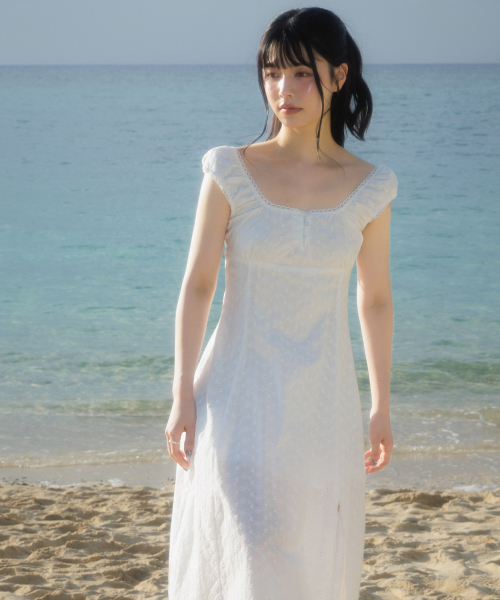 ROSEFRANTZ（ロゼフランツ）の「Floral Lace Slim Long Dress [Ivory]（ワンピース・レディース・アイボリー・OS）」の4枚目の写真