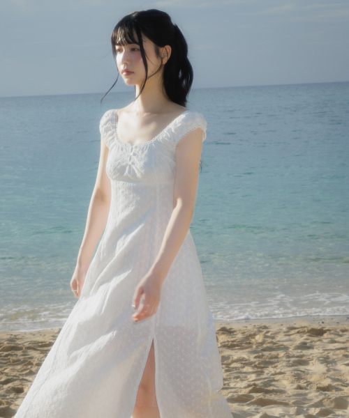 ROSEFRANTZ（ロゼフランツ）の「Floral Lace Slim Long Dress [Ivory]（ワンピース・レディース・アイボリー・OS）」の5枚目の写真