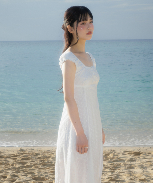 ROSEFRANTZ（ロゼフランツ）の「Floral Lace Slim Long Dress [Ivory]（ワンピース・レディース・アイボリー・OS）」の6枚目の写真