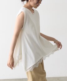 COLONY 2139 | 裾レースイレギュラーヘムノースリプルオーバー(Tシャツ/カットソー)
