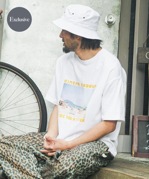 MAGIC NUMBER（マジック ナンバー）の「CINEMACARAVAN×MAGIC NUMBER×Sonny Label　コラボTシャツ3（Tシャツ/カットソー・メンズ・ブルー/バーガンディー/イエロー・SMALL/MEDIUM/LARGE）」の3枚目の写真