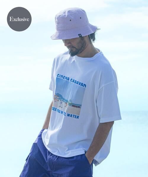 MAGIC NUMBER（マジック ナンバー）の「CINEMACARAVAN×MAGIC NUMBER×Sonny Label　コラボTシャツ3（Tシャツ/カットソー・メンズ・ブルー/バーガンディー/イエロー・SMALL/MEDIUM/LARGE）」の2枚目の写真