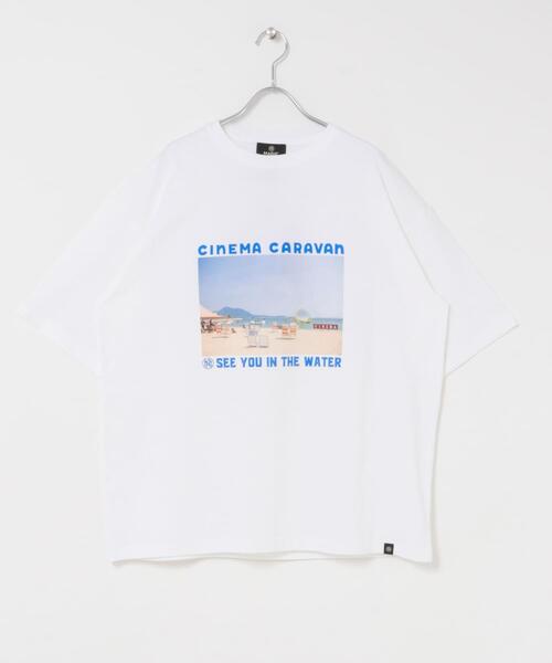 MAGIC NUMBER（マジック ナンバー）の「CINEMACARAVAN×MAGIC NUMBER×Sonny Label　コラボTシャツ3（Tシャツ/カットソー・メンズ・ブルー/バーガンディー/イエロー・SMALL/MEDIUM/LARGE）」の11枚目の写真