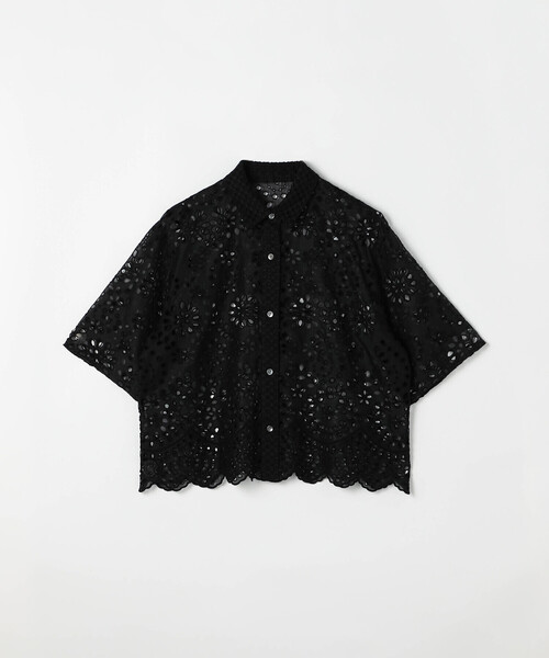 K.T KIYOKO TAKASE(キヨコタカセ)の「ボタニカル幾何刺繍 シャツ(シャツ/ブラウス・レディース・ブラウン/ブラック・9号/7号)」の13枚目の写真