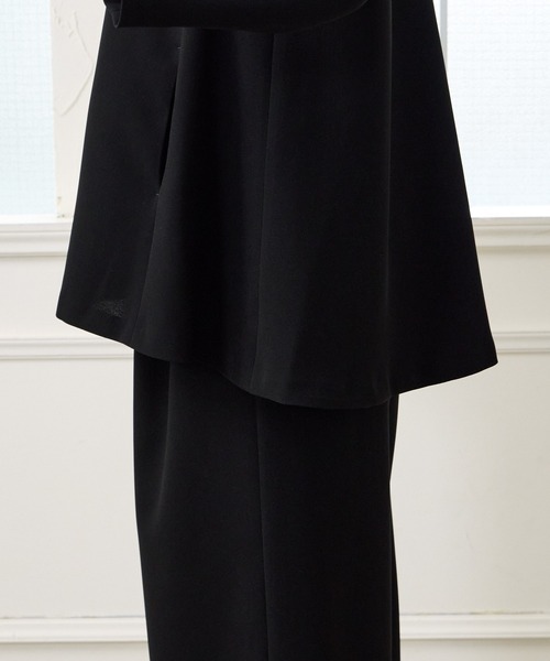 AIMER(エメ)の「【喪服・礼服・WEB限定】マシンウォッシャブル ジャケット風前開きブラウス・ワイドパンツ セットアップブラックフォーマル(スーツパンツ・レディース・ブラック・LARGE/MEDIUM)」の14枚目の写真