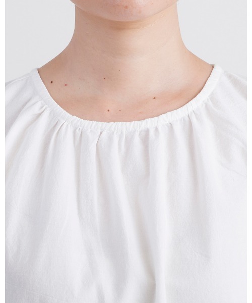 HEAVENLY(ヘブンリー)の「【 HEAVENLY / ヘブンリー 】Cotton Hem Embroidery NS Tops 2624072 DLI(シャツ/ブラウス・レディース・オフホワイト/ブラック/カーキ・FREE)」の12枚目の写真