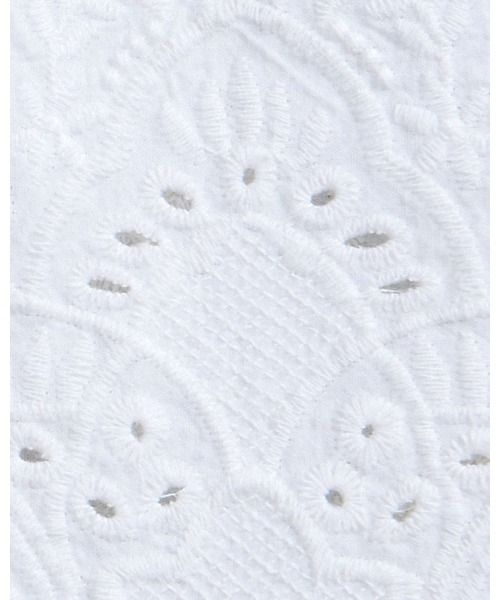 HEAVENLY(ヘブンリー)の「【 HEAVENLY / ヘブンリー 】Cotton Hem Embroidery NS Tops 2624072 DLI(シャツ/ブラウス・レディース・オフホワイト/ブラック/カーキ・FREE)」の20枚目の写真