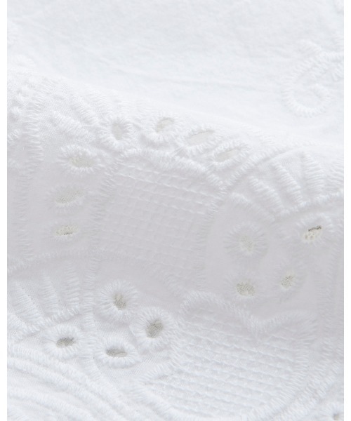 HEAVENLY(ヘブンリー)の「【 HEAVENLY / ヘブンリー 】Cotton Hem Embroidery NS Tops 2624072 DLI(シャツ/ブラウス・レディース・オフホワイト/ブラック/カーキ・FREE)」の19枚目の写真