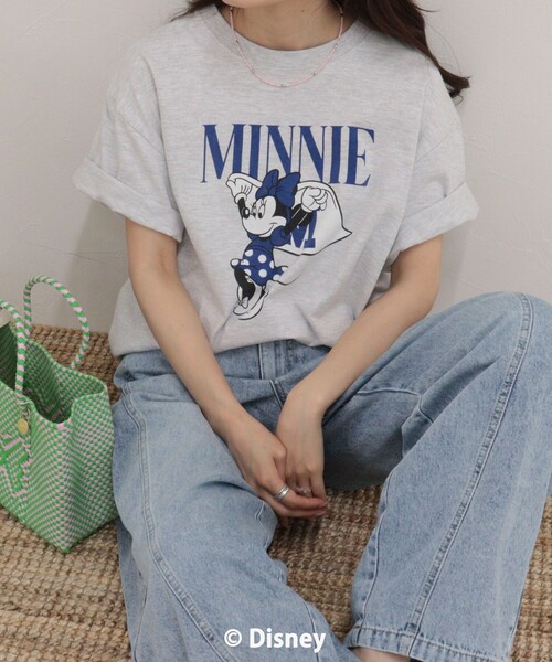 fredy emue（フレディエミュ）の「【GOOD ROCK SPEED/グッドロックスピード】MINNIE半袖Tシャツ（Tシャツ/カットソー・レディース・オフホワイト/ライトグレー・38）」の2枚目の写真