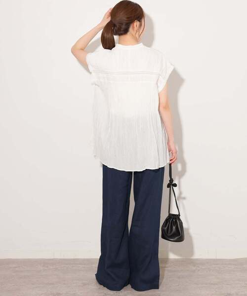 JOURNAL STANDARD relume(ジャーナルスタンダード レリューム)の「《一部WEB限定追加7》麻スリットイージーパンツ(その他パンツ・レディース・ピンク系その他/チョコ/ブラック/ブルー/イエロー/ネイビー/ベージュ・40/38/36)」の19枚目の写真