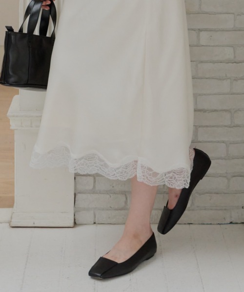 GIUNON(ジウノン)の「satin lace long skirt / サテンレースロングスカート(スカート・レディース・ピンク/グリーン/アイボリー・FREE/0)」の10枚目の写真