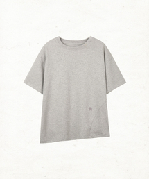 DANDEL（ダンデル）の「DD asym side rib tee (GREY)（Tシャツ/カットソー）」