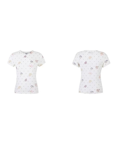 Fano Studios(ファノ ストゥディオズ)の「ドット柄 フラワーモチーフ トップス FX26S278【Fano Studios】【2026SS】(Tシャツ/カットソー・レディース・ホワイト・S/M/L)」の11枚目の写真