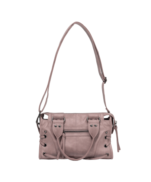 FANCY CLUB(ファンシークラブ)の「BELTED WASHING VEGAN LEATHER MINI BAG (BABY PINK) F26QE991(メッセンジャーバッグ・レディース・その他・ONE)」の8枚目の写真