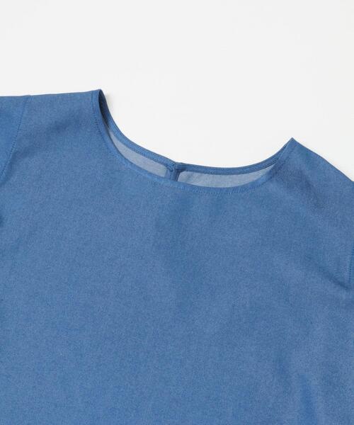 ITEMS URBANRESEARCH(アイテムズ アーバンリサーチ)の「レーヨンデニムノースリーブブラウス(シャツ/ブラウス・レディース・ブルー/インディゴブルー・FREE)」の8枚目の写真