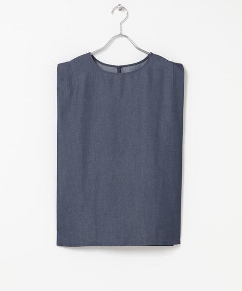 ITEMS URBANRESEARCH(アイテムズ アーバンリサーチ)の「レーヨンデニムノースリーブブラウス(シャツ/ブラウス・レディース・ブルー/インディゴブルー・FREE)」の11枚目の写真
