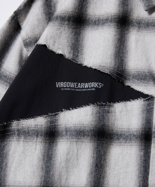 VIRGOwearworks(ヴァルゴウェアワークス)の「FRACTURE CHECK SHIRT(シャツ/ブラウス・メンズ・ブラック/ホワイト/サックスブルー・2/3/4)」の9枚目の写真