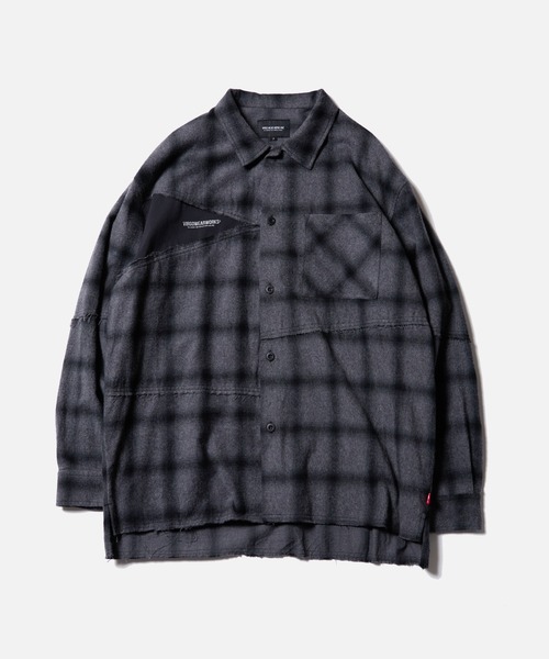VIRGOwearworks(ヴァルゴウェアワークス)の「FRACTURE CHECK SHIRT(シャツ/ブラウス・メンズ・ブラック/ホワイト/サックスブルー・2/3/4)」の4枚目の写真