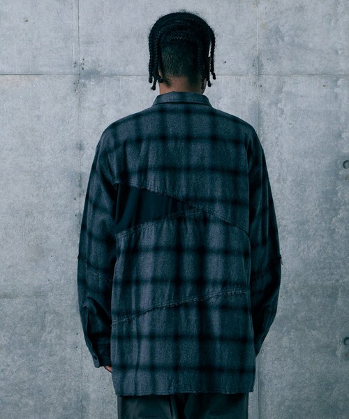 VIRGOwearworks(ヴァルゴウェアワークス)の「FRACTURE CHECK SHIRT(シャツ/ブラウス・メンズ・ブラック/ホワイト/サックスブルー・2/3/4)」の17枚目の写真