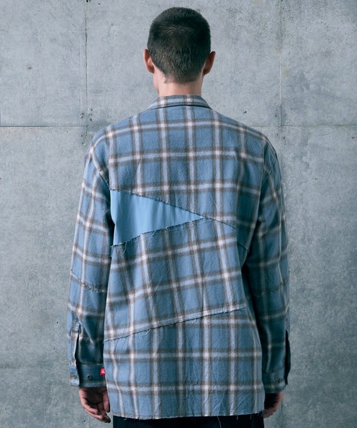 VIRGOwearworks(ヴァルゴウェアワークス)の「FRACTURE CHECK SHIRT(シャツ/ブラウス・メンズ・ブラック/ホワイト/サックスブルー・2/3/4)」の18枚目の写真