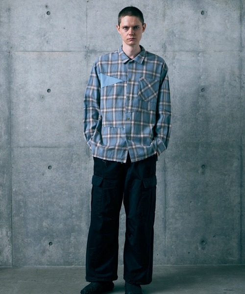 VIRGOwearworks(ヴァルゴウェアワークス)の「FRACTURE CHECK SHIRT(シャツ/ブラウス・メンズ・ブラック/ホワイト/サックスブルー・2/3/4)」の22枚目の写真