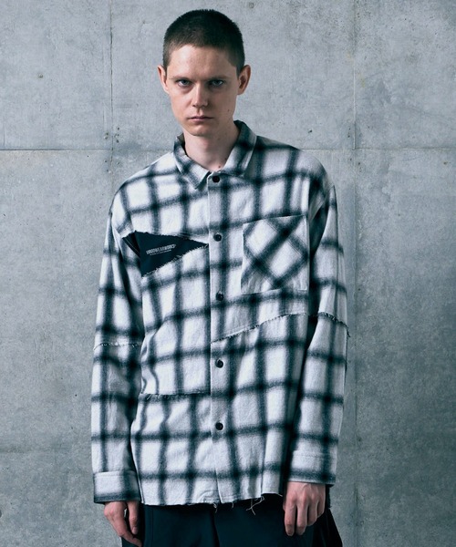 VIRGOwearworks(ヴァルゴウェアワークス)の「FRACTURE CHECK SHIRT(シャツ/ブラウス・メンズ・ブラック/ホワイト/サックスブルー・2/3/4)」の12枚目の写真