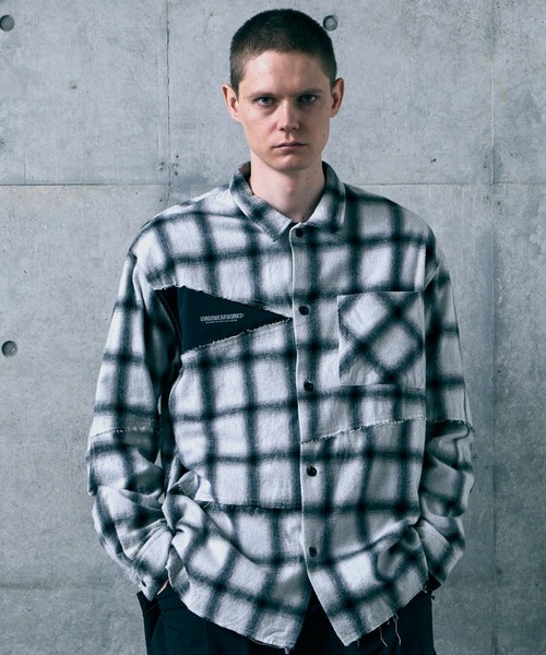 VIRGOwearworks(ヴァルゴウェアワークス)の「FRACTURE CHECK SHIRT(シャツ/ブラウス・メンズ・ブラック/ホワイト/サックスブルー・2/3/4)」の13枚目の写真
