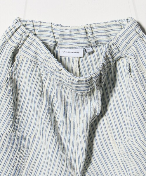 green label relaxing(グリーンレーベルリラクシング)の「ストライプ ショーツ / キッズ 100cm-130cm(その他パンツ・キッズ・コバルトブルー/ブラック・120cm/110cm/130cm/100cm)」の5枚目の写真