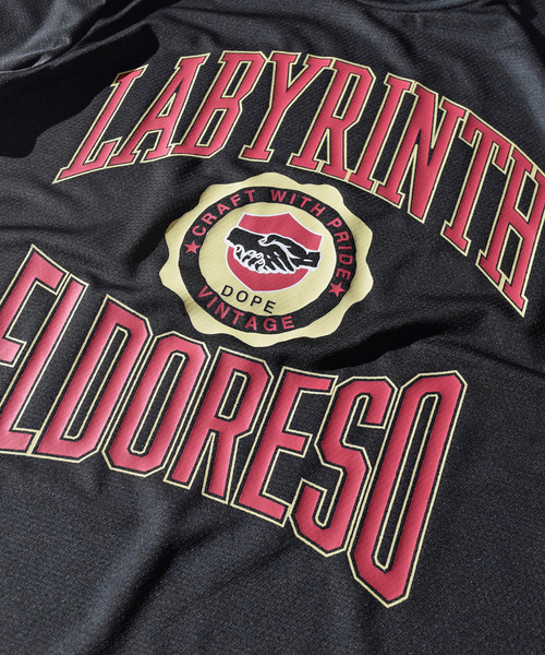 ELDORESO(エルドレッソ)の「Labyrinth Tee / ラビリンスT(Tシャツ/カットソー・メンズ・ブルー/パープル/ブラック・MEDIUM/LARGE/SMALL)」の5枚目の写真