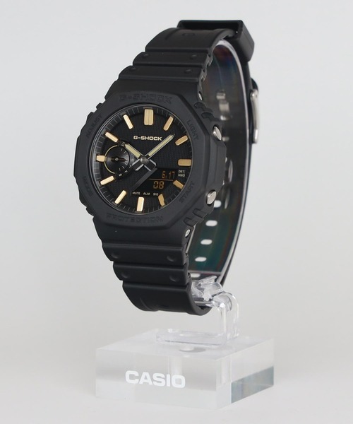 G-SHOCK(ジーショック)の「LUXE BLACK / 2100シリーズ / GA-2100LXB-1A9JF(アナログ腕時計・メンズ・ブラック×ゴールド・FREE)」の6枚目の写真