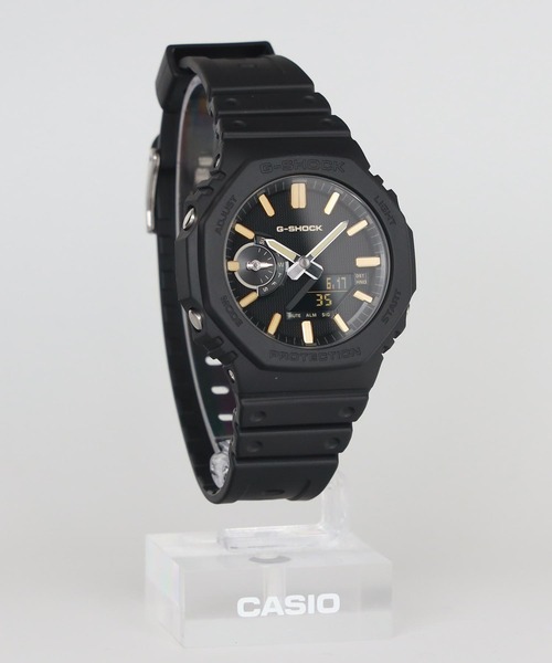 G-SHOCK(ジーショック)の「LUXE BLACK / 2100シリーズ / GA-2100LXB-1A9JF(アナログ腕時計・メンズ・ブラック×ゴールド・FREE)」の7枚目の写真