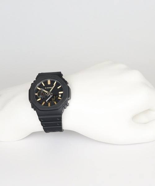 G-SHOCK(ジーショック)の「LUXE BLACK / 2100シリーズ / GA-2100LXB-1A9JF(アナログ腕時計・メンズ・ブラック×ゴールド・FREE)」の12枚目の写真