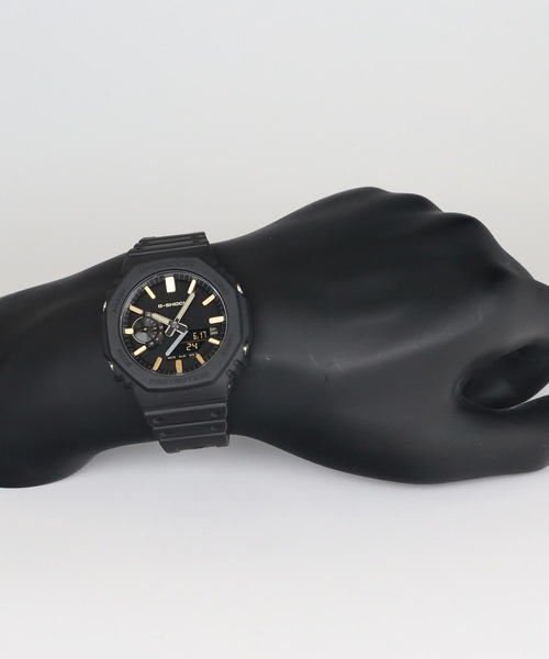 G-SHOCK(ジーショック)の「LUXE BLACK / 2100シリーズ / GA-2100LXB-1A9JF(アナログ腕時計・メンズ・ブラック×ゴールド・FREE)」の13枚目の写真