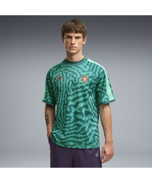PUMA(プーマ)の「PUMA プーマ メンズ PUMA x サッカー ポルトガル代表 x サレヘ ベンバリー キ(Tシャツ/カットソー・メンズ・グリーン系その他・LARGE/X-LARGE/SMALL/MEDIUM)」の4枚目の写真