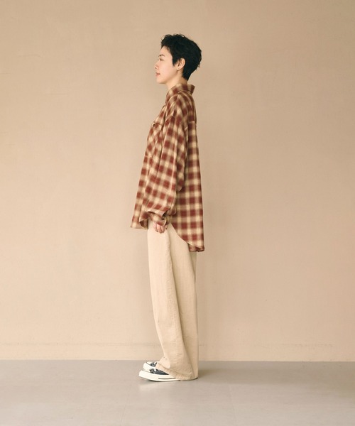 kha:ki(カーキ)の「「KHA:KI / カーキ」OVAL CORD TROUSERS(その他パンツ・レディース・オフホワイト/ダークブラウン/ライトベージュ・2/1)」の14枚目の写真