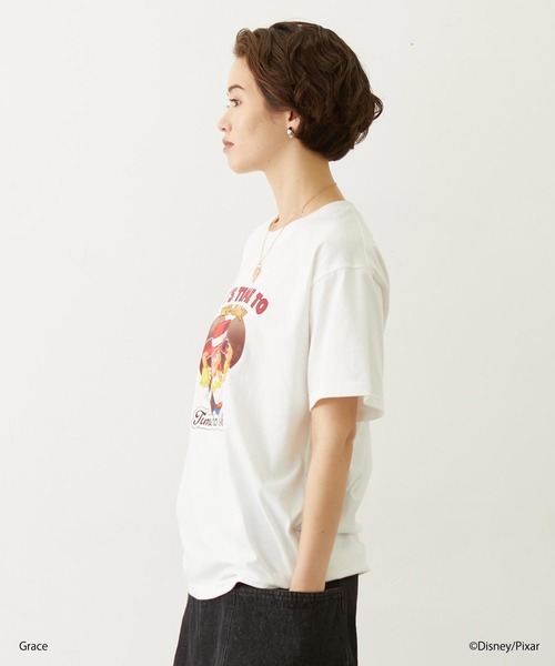 Disney(ディズニー)の「JESSIE / HEART S/S TEE(Tシャツ/カットソー・レディース・ブラウン/ホワイト・ONE SIZE)」の3枚目の写真