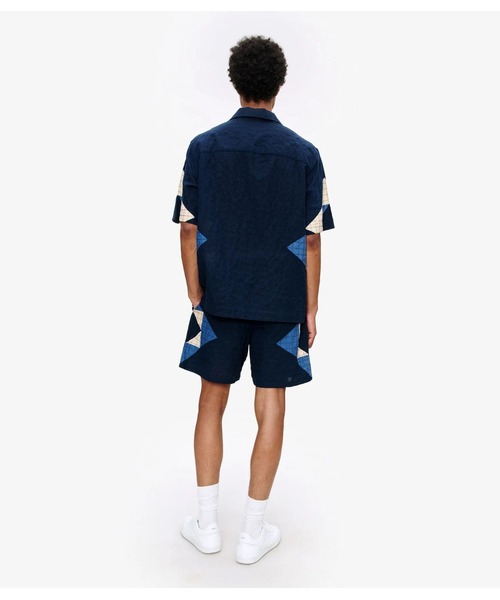 A.P.C.（アーペーセー）の「CHEMISE PATCHWORK（シャツ/ブラウス・メンズ・ネイビー・S/M）」の3枚目の写真