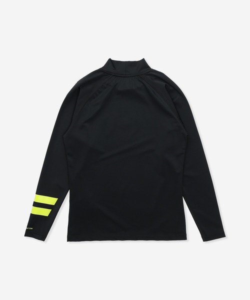 Hurley （ハーレー）の「【Hurley:ハーレー】キッズラッシュガード　UPF50+×速乾×高ストレッチ　ファントム素材　PHANTOM RASH ICON BLOCK PARTY（ラッシュガード・キッズ・ブラック×ゴールド/ブラック・130/160/150/140）」の6枚目の写真