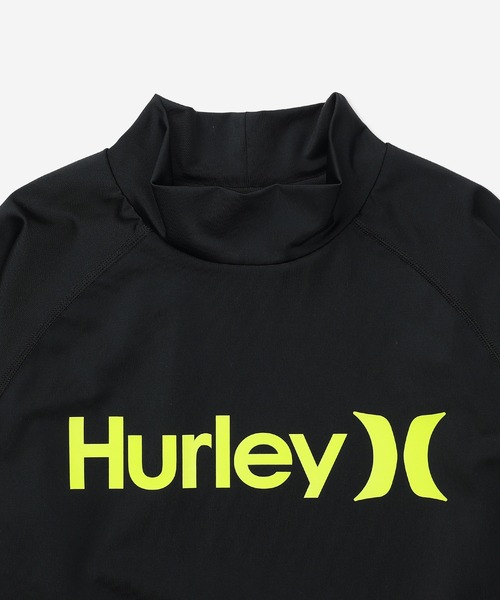 Hurley （ハーレー）の「【Hurley:ハーレー】キッズラッシュガード　UPF50+×速乾×高ストレッチ　ファントム素材　PHANTOM RASH ICON BLOCK PARTY（ラッシュガード・キッズ・ブラック×ゴールド/ブラック・130/160/150/140）」の7枚目の写真