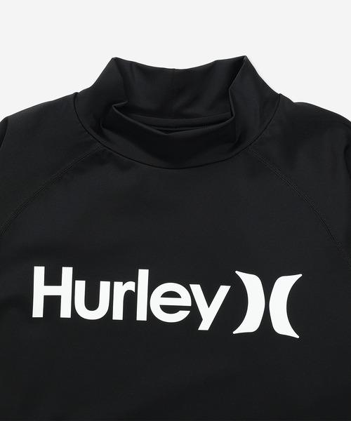 Hurley （ハーレー）の「【Hurley:ハーレー】キッズラッシュガード　UPF50+×速乾×高ストレッチ　ファントム素材　PHANTOM RASH ICON BLOCK PARTY（ラッシュガード・キッズ・ブラック×ゴールド/ブラック・130/160/150/140）」の4枚目の写真