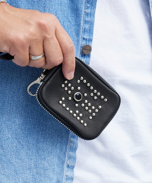 Schott/ショット EAGLE STUDS LEATHER MALCH CASE 牛革 レザー
