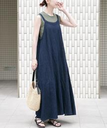 ITEMS URBANRESEARCH | 綿麻デニムキャミワンピース(ワンピース)