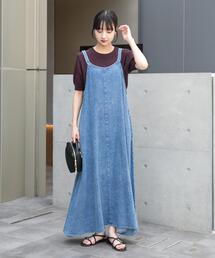 ITEMS URBANRESEARCH | 綿麻デニムキャミワンピース(ワンピース)