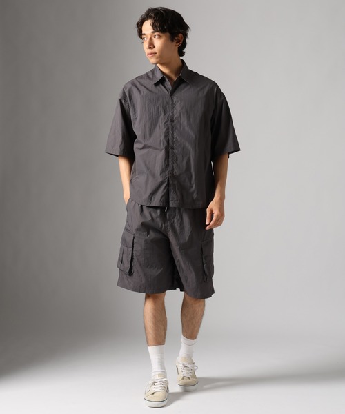 BAYFLOW（ベイフロー）の「[WEB限定/驚くほどに軽い]エアリーナイロンカーゴショートパンツ（カーゴパンツ・メンズ・ネイビー/グレー/カーキ・SMALL/LARGE/MEDIUM）」の13枚目の写真