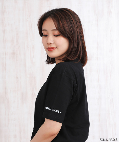 ANGEL BLUE(エンジェルブルー)の「エンジェルブルー Tシャツ ハローポーズ(Tシャツ/カットソー・レディース・ホワイト系/ブラック系/ブルー系・S/XS/L/M)」の7枚目の写真